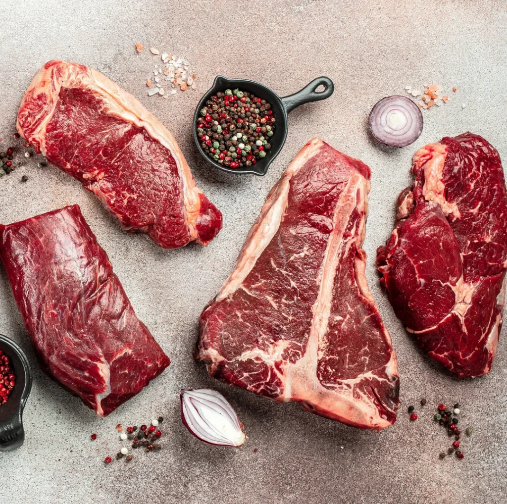 różne rodzaje wołowiny z Zakładów Mięsnych Zakrzewscy